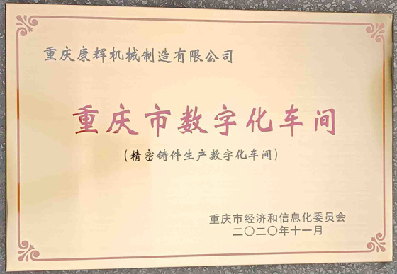 2020年康輝公司在“信息化和工業(yè)化”展開(kāi)突破，取得“兩化融合體系”和“數字化車(chē)間”